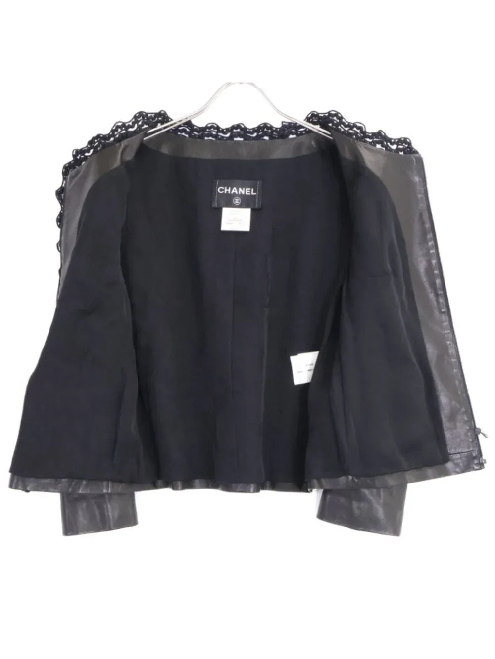 Chanel Lambskin Collarless Jacket 38